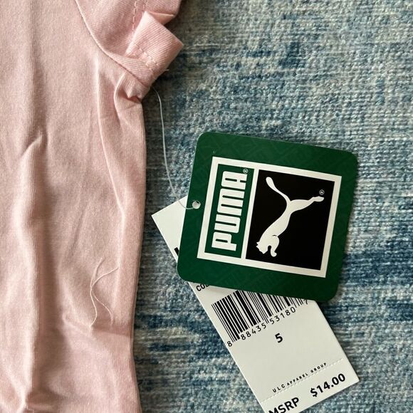 NWT! Girls Puma Pink Tee Size 5 - Picture 3 of 6